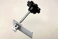metal and plastic padlocking hasp with inside release